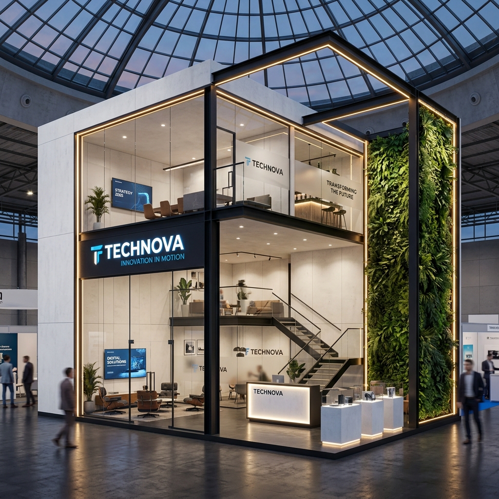 Premium Double Deck Booth Exhibition Stand
